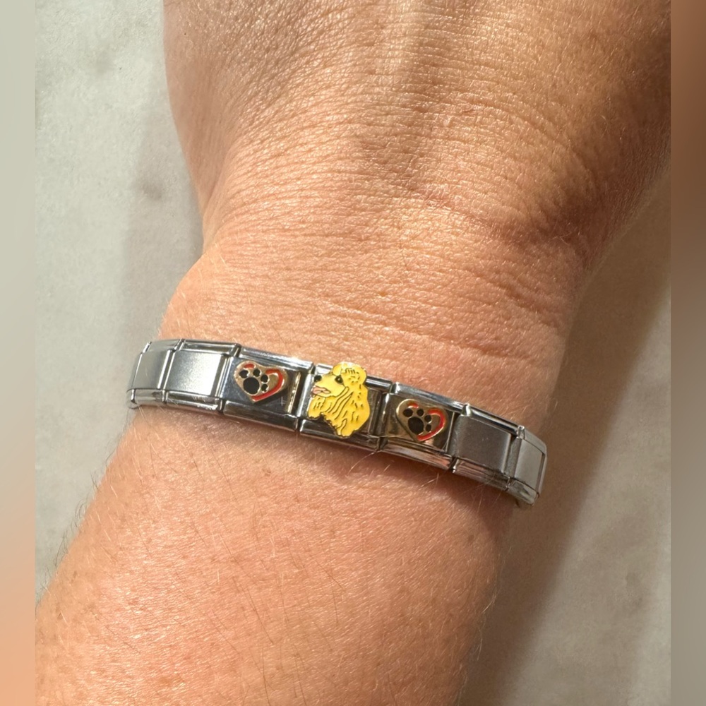 Italian Charm bracelet - dog themed and additional charms can be added!
